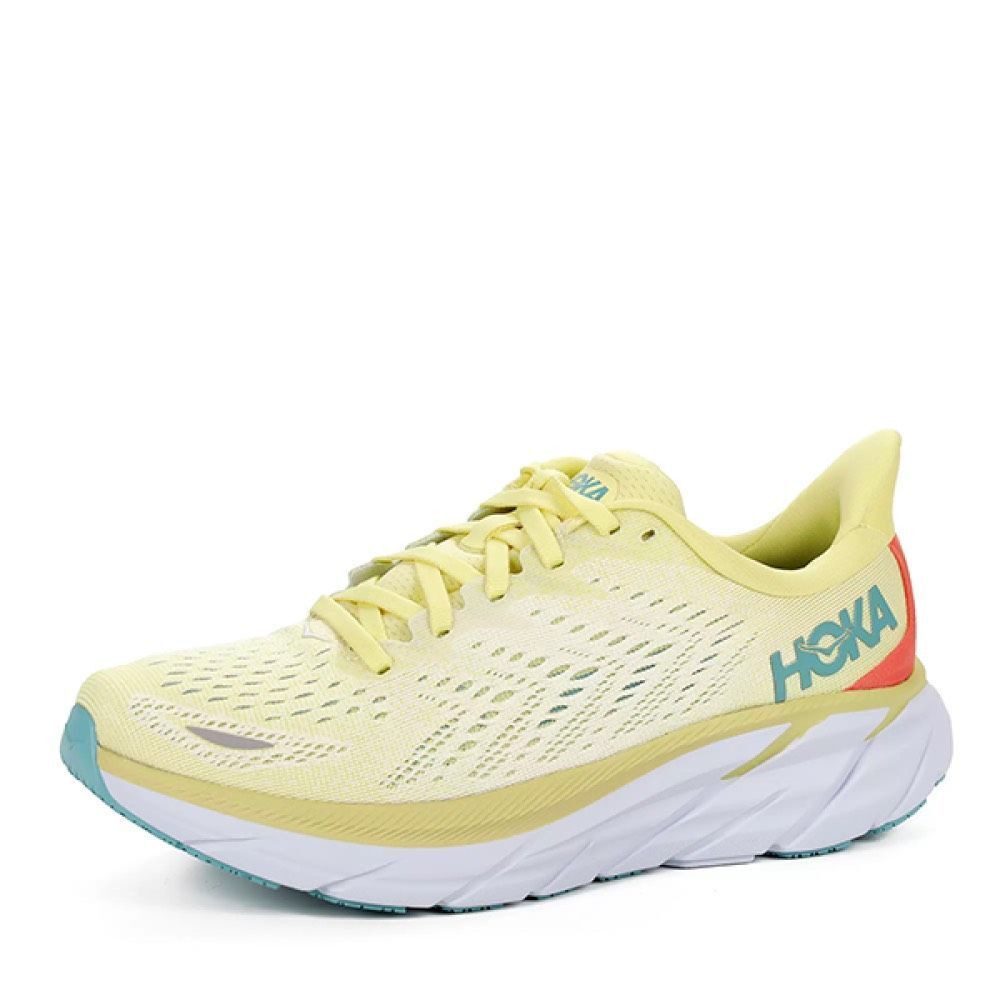 HOKA Clifton 8 Women’s Size 6.5 B Yellow Pear Sweet Corn Running Shoes 1119394